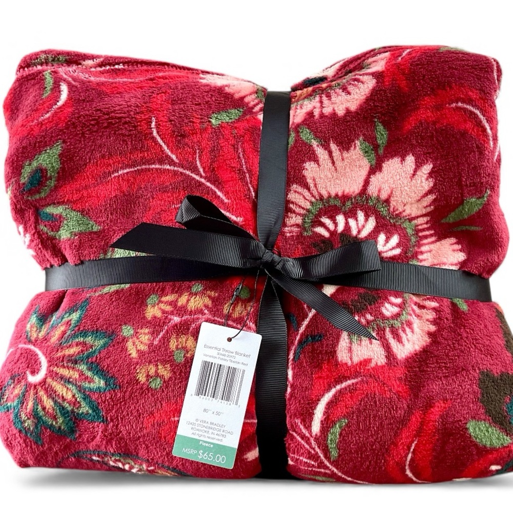 🌸 Vera Bradley NWT  50”x80 Throw Blanket